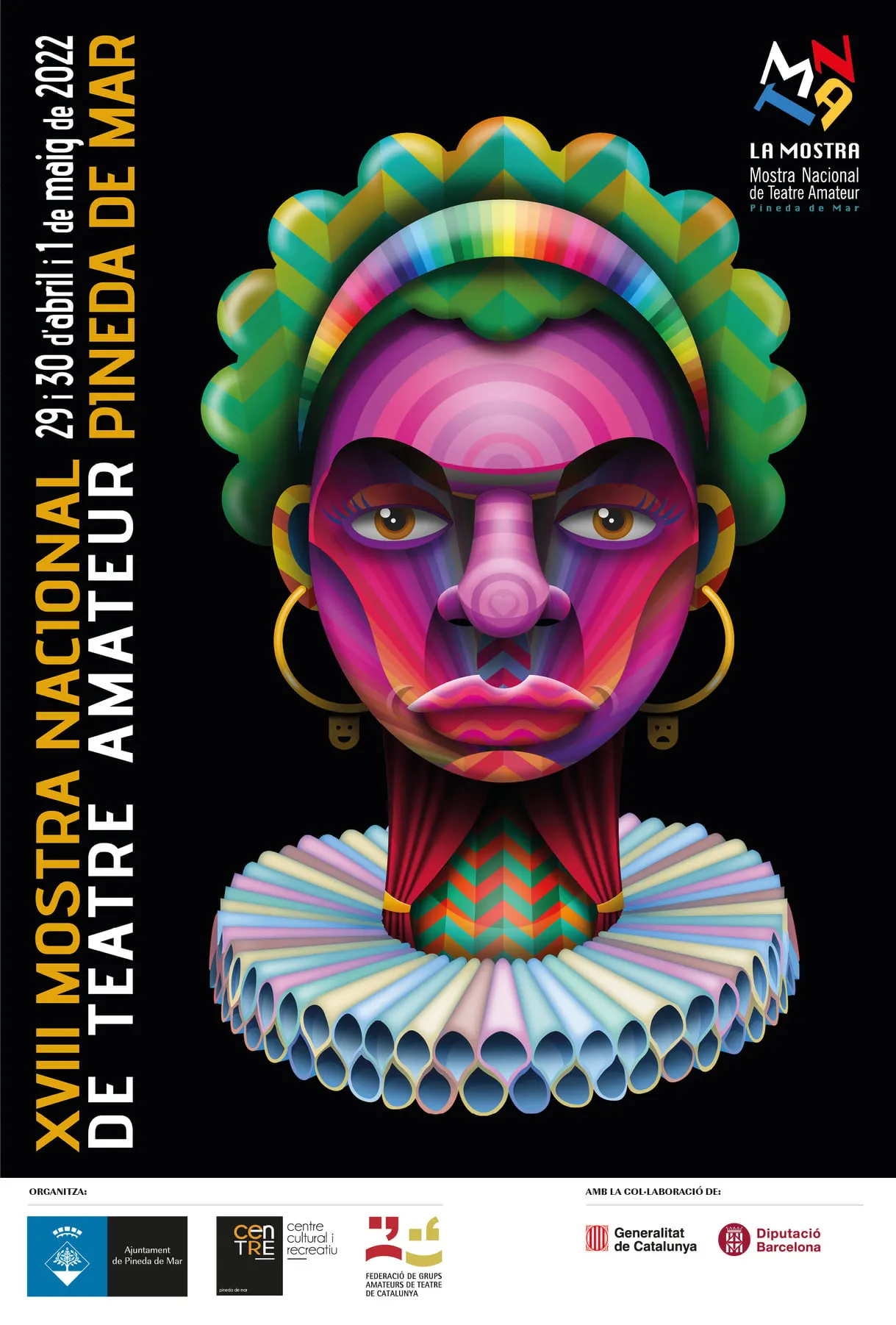 Pineda acollirà entre el 29 d'abril a l'1 de maig la XVIII Mostra Nacional de Teatre Amateur de Catalunya