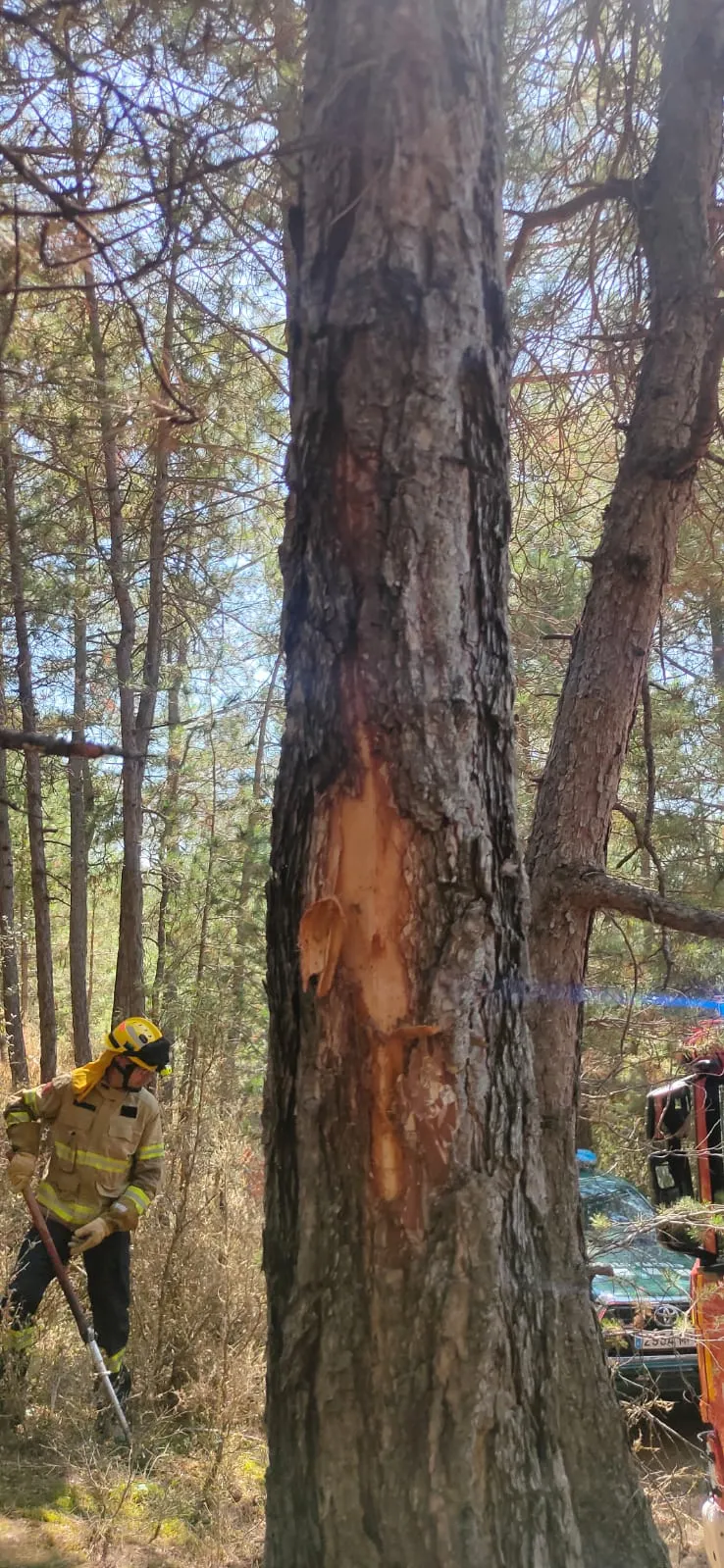 La tempesta elèctrica de divendres origina dos petits incendis forestals al Solsonès durant el cap de setmana