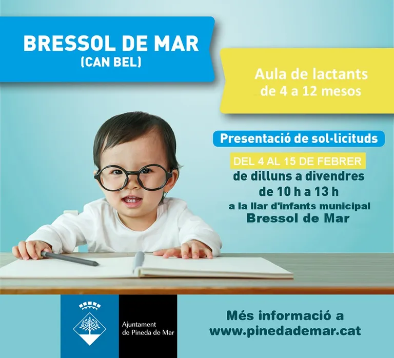Incripcions obertes per l'aula de lactats de la Llar d'Infants Bressol de Mar