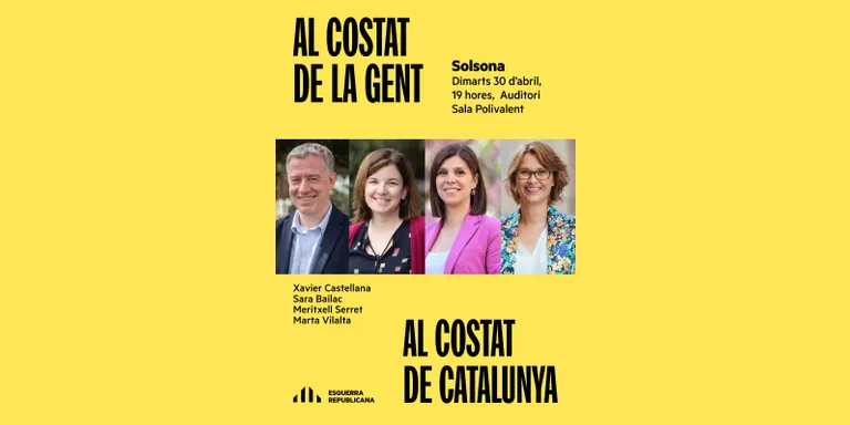 Esquerra porta la campanya de les eleccions al Parlament a Solsona