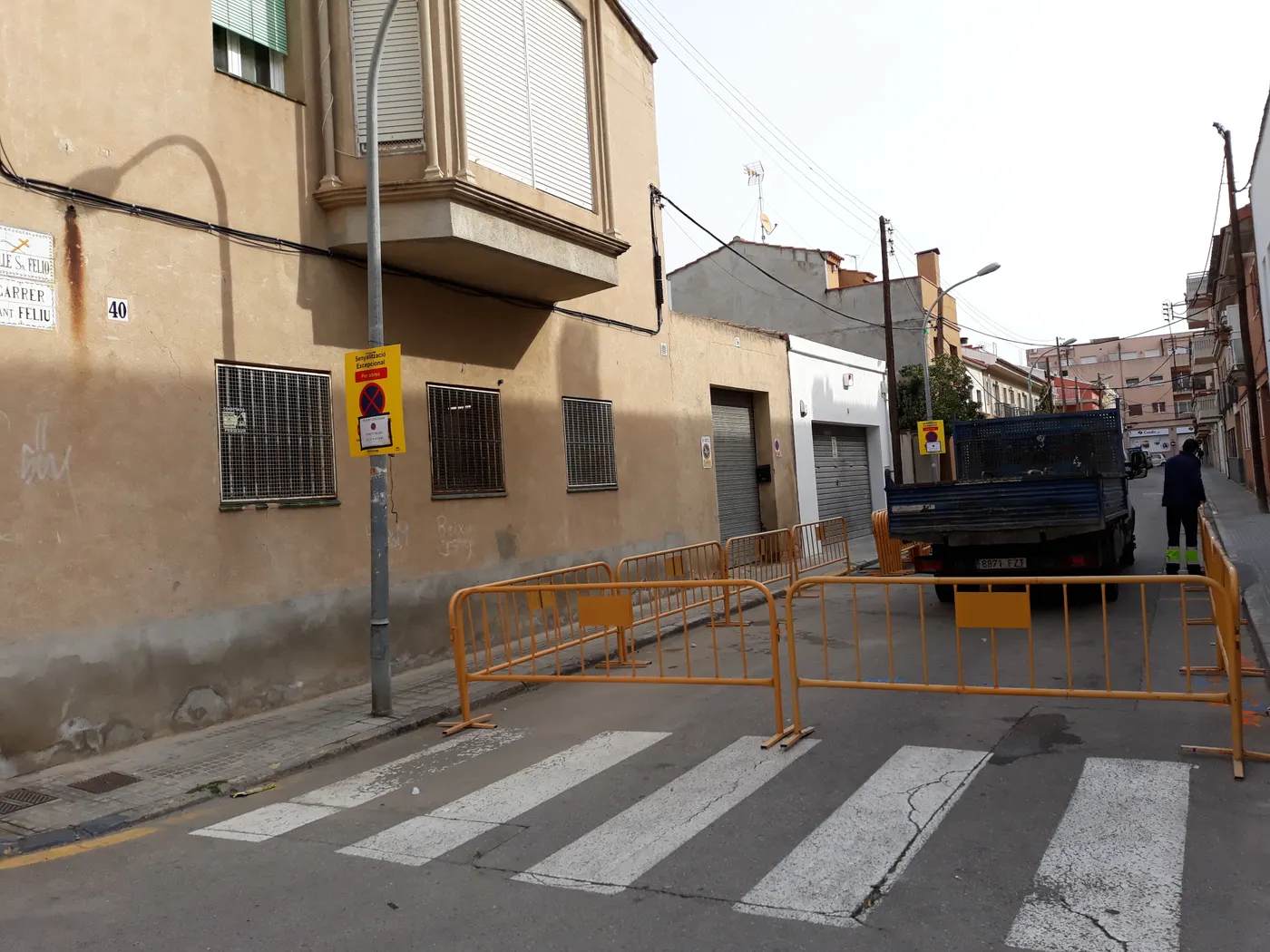 Comencen les obres de renovació del clavegueram als carrers St. Feliu i St Francesc