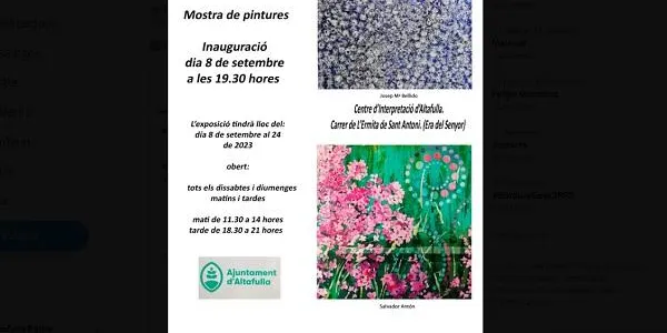 Josep Maria Bellido i Salvador Anton reediten el tàndem artístic en una nova mostra a la pallissa de l'Era del Senyor