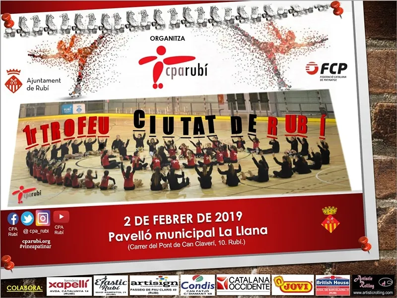 El cartell del trofeu Ciutat de Rubí / Foto: CPA