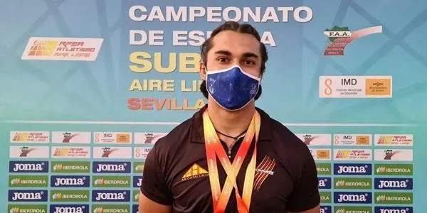 L’atleta Aaron Sola, doble medalla d’or en el Campionat d’Espanya Sub23