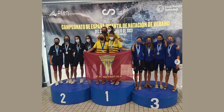 Àlex Jiménez, del CN Caldes, campió d'Espanya infantil de natació