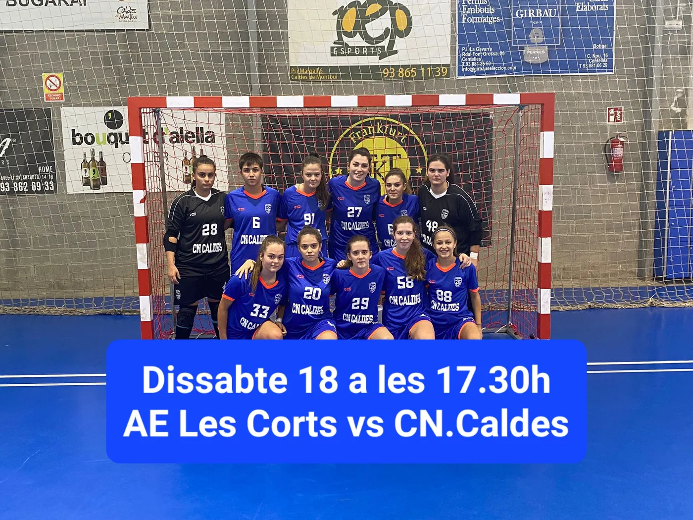 El CN Caldes juvenil femení de futbol sala juga la final de la Supercopa de Catalunya amb el doblet al punt de mira
