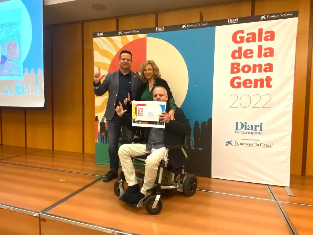 La Gala de la Bona Gent del Diari de Tarragona reconeix la lluita contra l’ELA de Siscu Morell