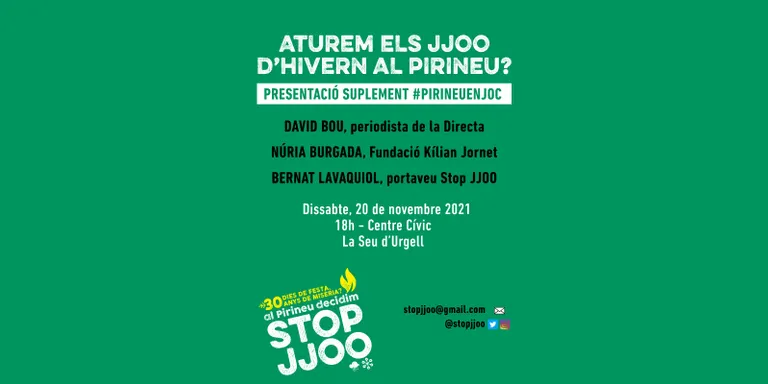 Stop JJOO presenta a la Seu el suplement de 'La Directa' sobre el rebuig a la candidatura olímpica