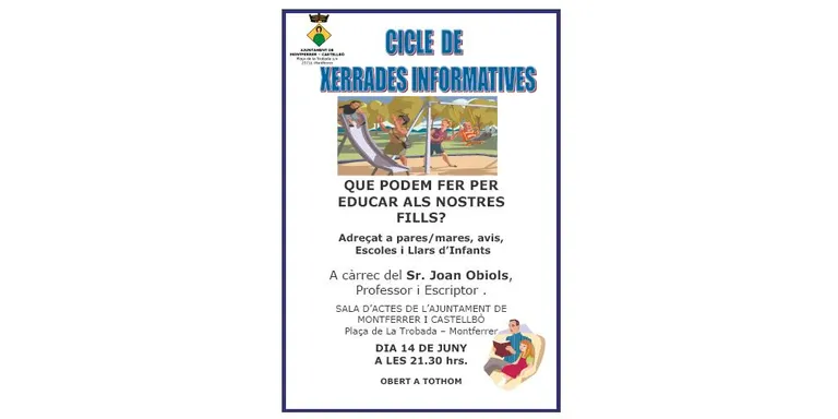 Xerrada a Montferrer i Castellbò sobre l'educació dels fills