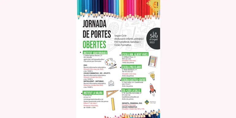 Jornades de portes obertes dels centres educatius de la Seu d’Urgell