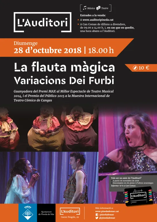 «La Flauta Màgica» en capella i en clau d'humor aquest diumenge a l'Auditori