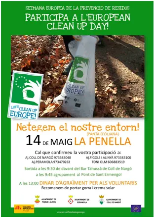 ERC Alt Urgell organitza una jornada de neteja al Pantà d'Oliana