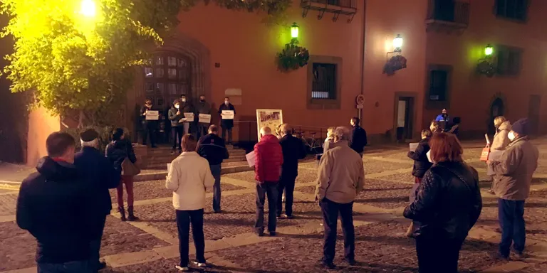 Protesta a la Seu d'Urgell per la nova operació policial contra l'independentisme