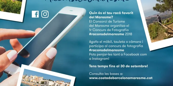 El Consorci de Promoció Turística Costa del Maresme posa en marxa el primer Concurs de fotografia #raconsdelmaresme