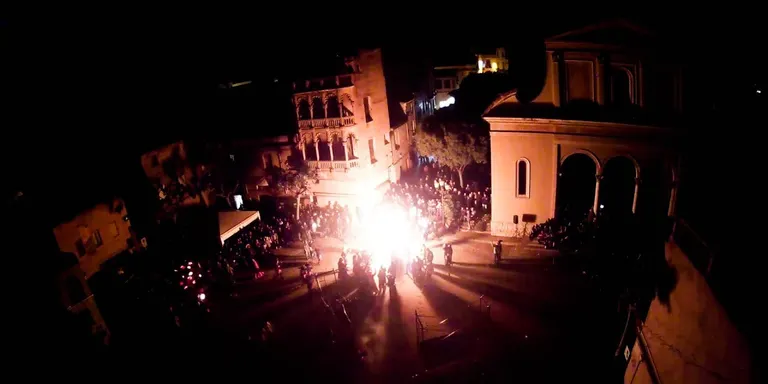 Un sacrifici viking és l'argument de l'espectacle de foc Akelarre, que els diabòlics Anònims porten divendres a Arenys de Munt