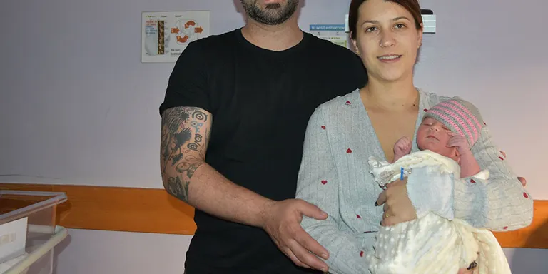 L'Aitana, primer nadó de l'any 2024 de l'Hospital Sant Jaume de Calella