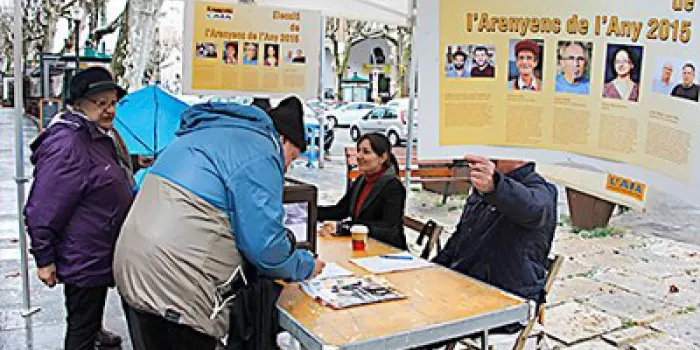 Prop de 600 persones voten per l'Arenyenc de l'Any 2015