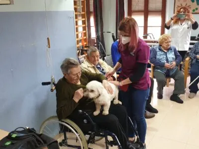 Dues residències incorporen un programa d’intervenció amb gossos