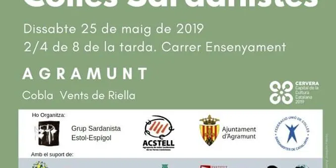 Un total de 16 colles, al 45è Concurs de Colles Sardanistes d'Agramunt