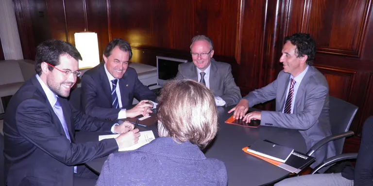 Enerforest presenta a Artur Mas el projecte de planta de biomassa