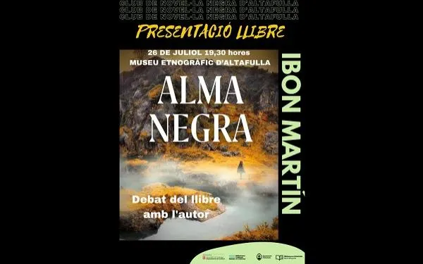 El Club de Lectura de Novel·la Negra d’Altafulla celebra l’estiu amb la presentació del llibre ‘Alma Negra’, d’Ibon Martín