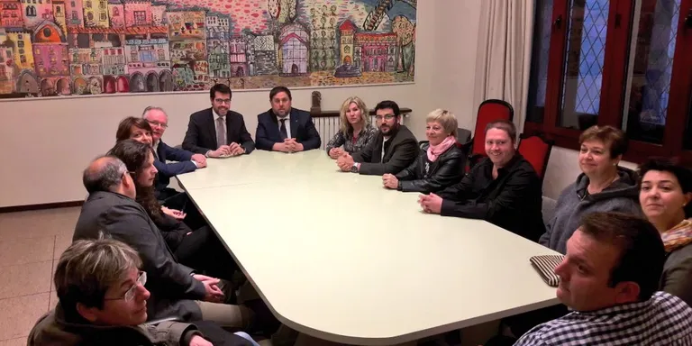 Visita institucional d'Oriol Junqueras a l'Ajuntament de la Seu d'Urgell