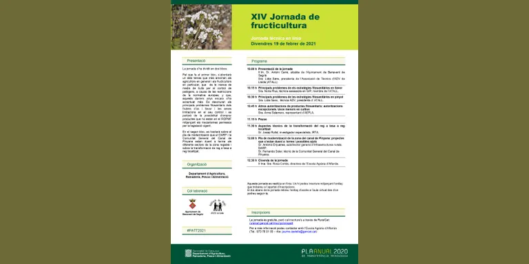 XIV Jornada de Fructicultura de l’Escola Agrària d’Alfarràs