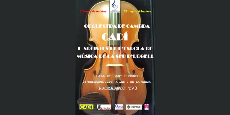 L'Orquestra de Cambra Cadí oferirà diumenge un concert a favor de la Marató de TV3