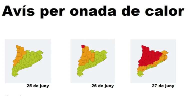L'onada de calor es fa notar ja a Ponent i s'intensificarà fins divendres