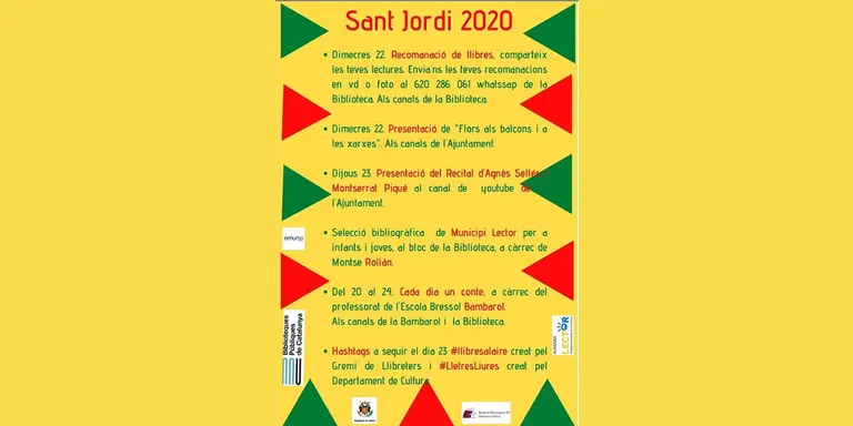 La Biblioteca d’Almenar proposa una varietat d’activitats online per Sant Jordi