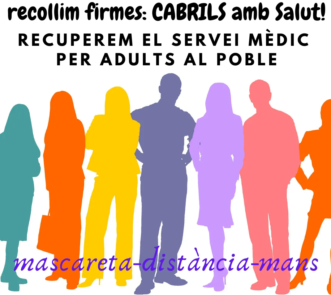 Un grup de veïns i veïnes de Cabrils entraran 610 signatures a l’Ajuntament per reclamar la tornada del servei mèdic per a adults al poble
