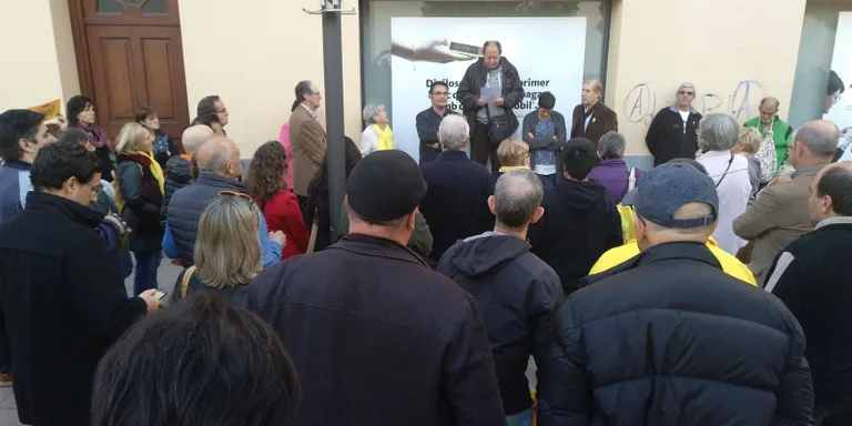 Acte a Pineda pels sis mesos d'empresonament dels 'Jordis'