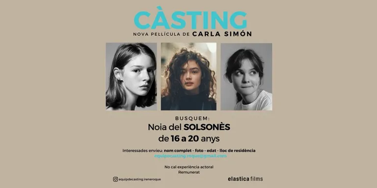 Carla Simón busca noies joves del Solsonès per a la seva propera pel·lícula