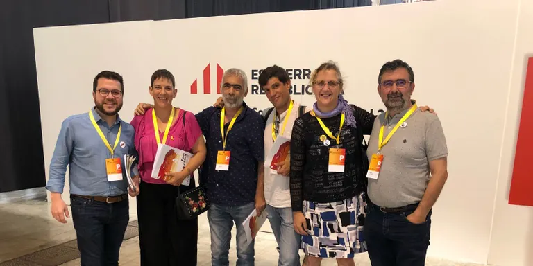 ERC de Pineda al Consell Nacional, on s'ha aprovat el nou full de ruta del partit