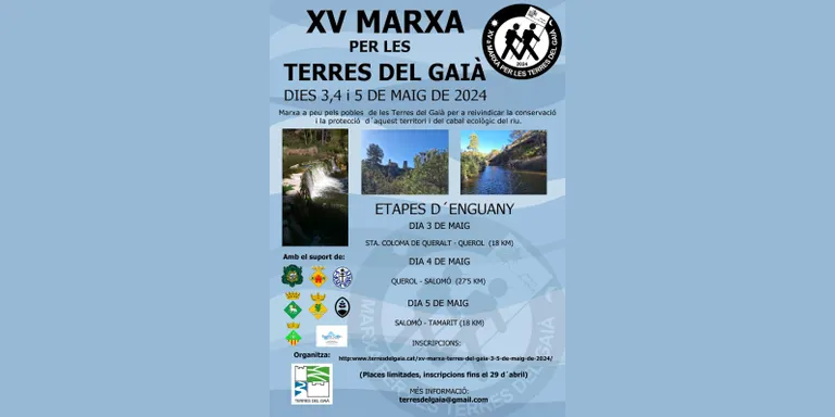 La 15a Marxa per les Terres del Gaià arrenca aquest divendres