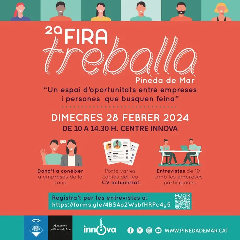 Inscripcions obertes per la 2ona Fira Treballa de Pineda, que oferirà llocs de treball del sector turístic i restauració