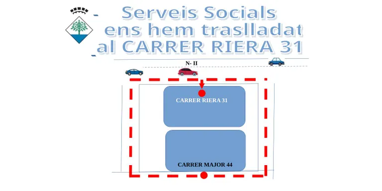 Serveis Socials canvia la seva ubicació per les reformes que es faran al seu edifici al carrer Major, 44