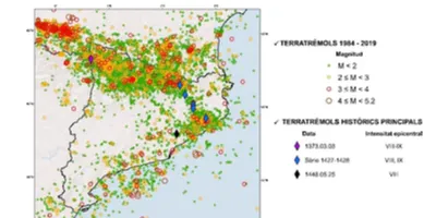 Catalunya registra un començament d'any sísmicament actiu amb 800 terratrèmols