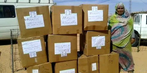 Joves pel Sàhara de Pineda fa el tercer enviament de material als campaments de refugiats