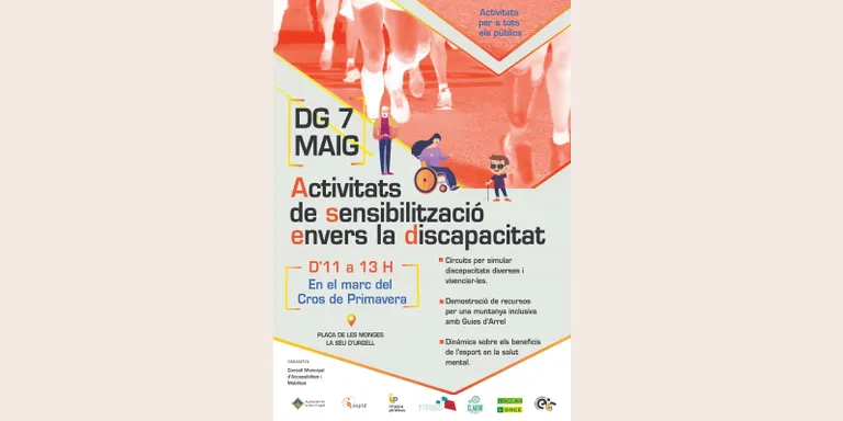 Activitats de sensibilització envers la discapacitat, en el marc del 42è Cros de Primavera de la Seu d'Urgell