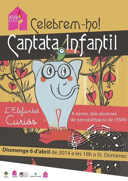 Els alumnes de sensibilització musical presenten la cantata 'L'elefantet curiós'