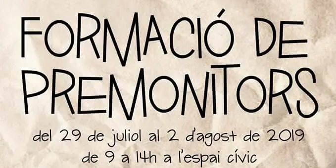 Nou curs de Pre-monitor a Agramunt