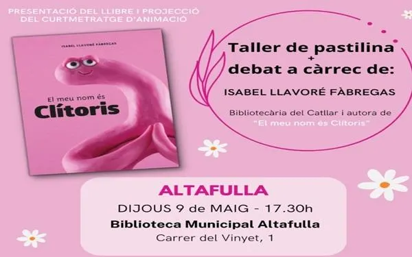 La Biblioteca d’Altafulla acull aquest dijous la presentació del llibre ‘El meu nom és clítoris’