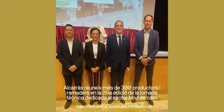 Alcarràs ha reunit més de 300 productors i ramaders en la 24a edició de la jornada tècnica dedicada al sector boví de carn.