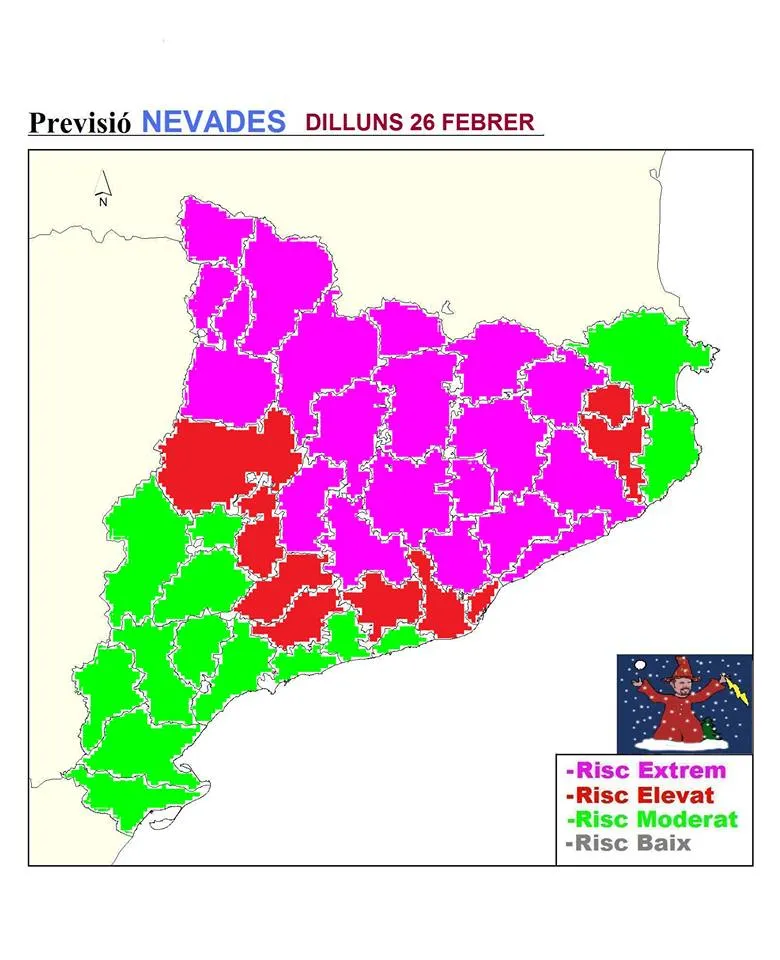 Fins dimecres, pot nevar, fins i tot, a primera línia de mar