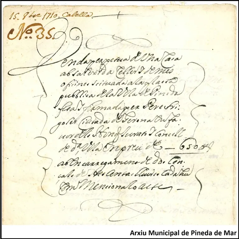 #RecordaPineda t'explica la compra de la finca per construïr l'Ajuntament, el 1710