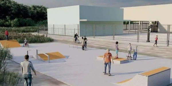 S’inicien els treballs per a la creació del Skatepark, ubicat al costat de l’escola Els Ametllers de la Pobla de Montornès