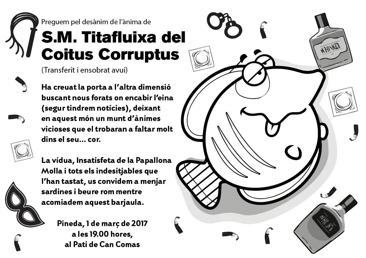Lectura del testament de Sa Majestat el Rei Carnestoltes, aquest Dimecres de Cendra