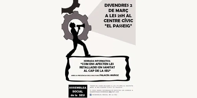 L'Assemblea Social de la Seu organitza una xerrada sobre les retallades al CAP