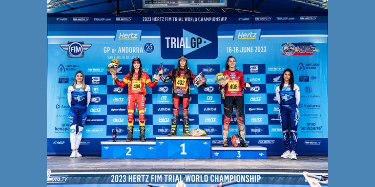 Laia Pi fa un segon i un tercer lloc al GP d'Andorra de Trial, que compleix 25 anys de presència al Mundial